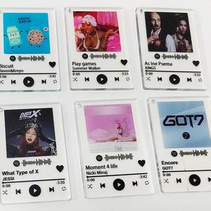 Llaveros impresos con fotos personalizables Listas de reproducción de música de <span class=keywords><strong>Spotify</strong></span> Llaveros de anime y Llaveros de fotos personalizados en metal y plástico. - Product Image 5