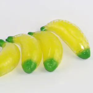 Mainan bola stres manik-manik pisang spons mainan Remas bentuk buah lembut sensorik dewasa dekompresi anak fidget Rebound remas