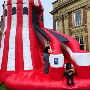 สไลด์ลมแบบเกลียวแผ่นพีวีซีเป่าลมสำหรับปีนเขาในเชิงพาณิชย์แห้ง - Product Image 5