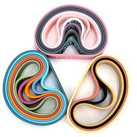 Bracelets en silicone à motif géométrique inspirant, 16 pièces, avec citations anglaises, unisexe, tendance, étanches, art populaire, promotionnels