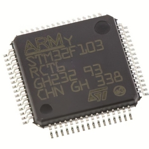 Microcontrôleur STM32F103RCT6 32 bits ARM Cortex-M3 de STMicroelectronics, MCU 72 MHz, 256 Ko de mémoire Flash, LQFP64 - Product Image 1