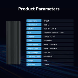 Disco Duro SSD Portátil NVMe PICe Tipo-C de Alta Calidad Bestoss para Laptop, 500 GB, 12 GB, 240 GB, OEM, 1 TB - Product Image 2