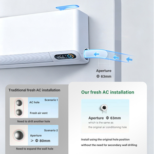 ผู้ผลิต OEM ODM เครื่องปรับอากาศติดผนังแบบเงียบ 9000 BTU ระบบทำความเย็นและความร้อน ใช้สารทำความเย็น R32 ประสิทธิภาพ A+++ พร้อมระบบเติมอากาศบริสุทธิ์ปริมาณมาก (Con) - Product Image 4