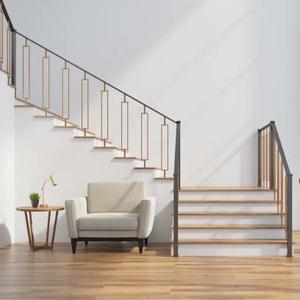 Fornitore di Ringhiere ST Foshan, Balaustra Tradizionale in Ferro Battuto Nero per Balconi, per il Mercato Americano - Product Image 2