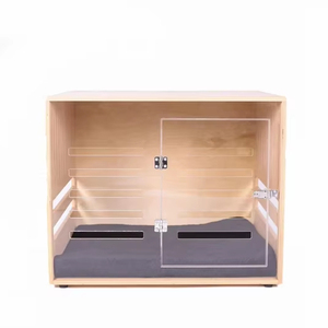 Casa de perro con panel frontal de acrílico y <span class=keywords><strong>puerta</strong></span> con casas de perro decorativas - Product Image 1