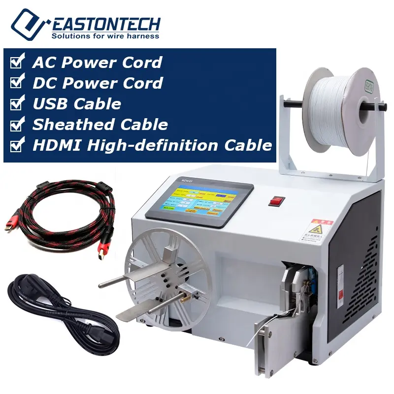 EW-20A-1 Werkspreis hocheffiziente LCD-Display-Drahtwickel- und -Bindmaschine für USB-Kupferkabel und -Draht