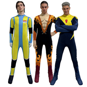 Costume de cosplay en vinyle Fireball Poches Water Live Bodysuit pour jeu d'role anime, taille adulte unisexe - Product Image 3