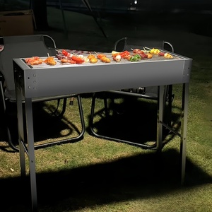 Lò nướng than hoa di động bằng thép không gỉ NSS Factory, bán chạy, dùng ngoài trời, thích hợp cho cắm trại, tiệc nướng sân sau, BBQ Argentina - Product Image 2