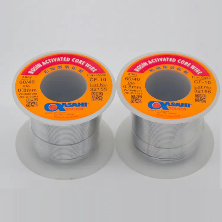 Feuille d'aluminium pour soudure, fil à souder en colophane, 0.5mm 0.8mm 1.0mm 200g, 60/40 SN60 Pb40, de même qualité
