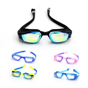 Kids Teens Swim Goggles Anti-fog Custom No Leaking UV Protection Youth Age 3-14 Silicone Swim Glasses Diving Swimming Goggles