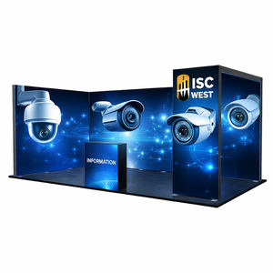 Stand de Exhibición Modular con Caja de Luz para <span class=keywords><strong>Ferias</strong></span> Comerciales, Reutilizable, de 10 x 20 pies, para ISC West - Product Image 1