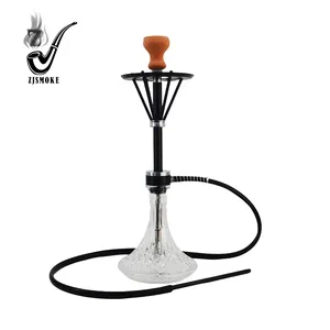 Top Inquiry Wholesale High Quality hookah set Aluminum ,glass Material hookah pipe