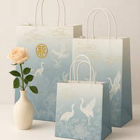 Sacs en papier kraft écologiques imprimés avec logo personnalisé, boîtes de luxe, mini sacs cadeaux pour bijoux, emballages de remerciement de marque pour le shopping