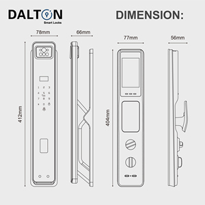 Dalton P80 alüminyum su geçirmez açık akıllı kilit kapı - Product Image 3