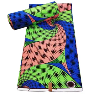ACI अफ्रीकी मोम हॉलैंड कपड़े अंकारा 100% कपास अफ्रीकी प्रिंट कपड़े Tissus Africains मोम सत्य असली मोम कपड़े 6 गज की दूरी पर