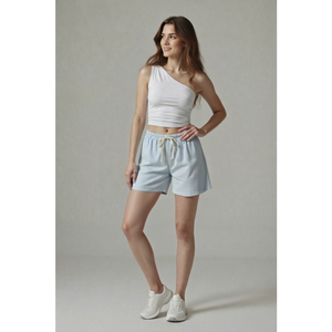 2026 Trendy One Shoulder Crop Top Women Sexy Asymmetrical Ribbed Tank Top Summer Casual Sleeveless Vest for Boutique Wholesale