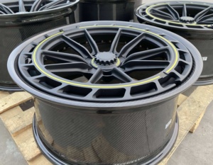 Jantes GPW personnalisées 20 21 22 pouces 5x112 5x114.3 5x120 en fibre de carbone pure forgée en 2 parties pour voitures de course - Product Image 2