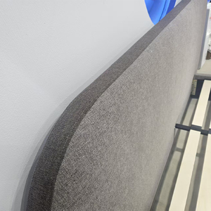 Estructura de Cama Resistente de Tela Marrón Claro con Soporte de Láminas de Madera Reforzadas - Product Image 6