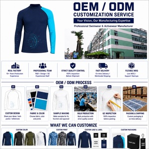 Maglietta Rash Guard Personalizzata da Uomo a Maniche Lunghe con Stampa Digitale UPF 50 Resistente al Cloro in Nylon Piccolo MOQ Abbigliamento Sportivo da Spiaggia - Product Image 5