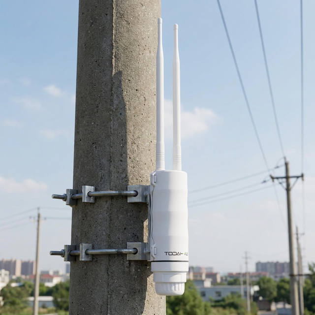 High-Speed Outdoor Access Point with Omnidirectional Coverage Rain and Sun Protection Lightning Protection