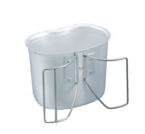 DFM700 Tasse de camping portable en aluminium 700 ml avec poignées pliables pour survie et activités de plein air - Product Image 1