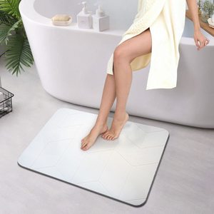 Uv baskılı hızlı kuru kaymaz kendinden kurutma katlanabilir taş mutfak diyatomit taş banyo köpekler için hızlı kurutma banyo paspas - Product Image 3