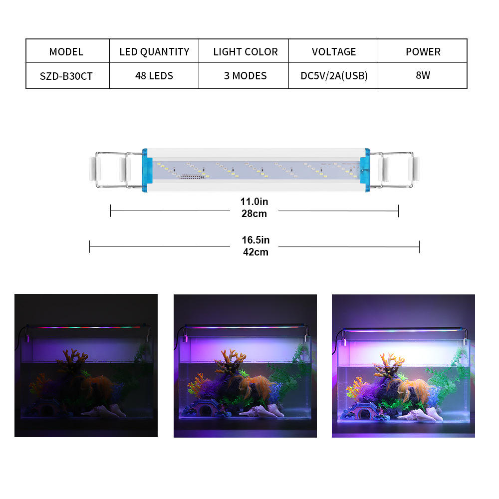 28cm 6-Row: Color-Changing, Timing, Dimming