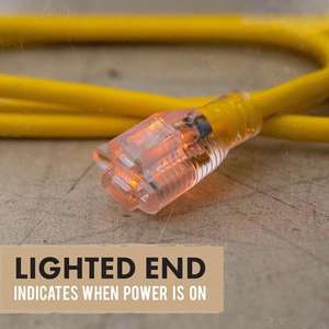 Nema 5-15p 5-15r מואר סוף סוף לנו חוט retractable 50ft 12awg 125v נחושת sjtww עמיד למים חיצוני כבד הרחבה כבדה - Product Image 3