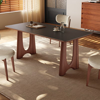 Meubles de salle à manger haut de gamme, ensembles de tables à manger, luxe, 6 chaises, table à manger moderne en bois