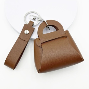 Monedero Pequeño de Cuero PU Estilo Ins, Color Caramelo, Bonito y Moderno, con Llavero, Unisex, Mini Cartera, Bolsa para Monedas, B-3980 - Product Image 6