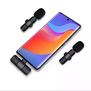 Microphone Lavalier sans fil K9 Mini revers portable à clipser avec suppression de bruit Type-C iPhone iPad <span class=keywords><strong>Samsung</strong></span> YouTube TikTok - Product Image 3