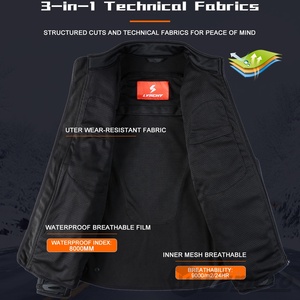 LYSCHY <strong>Bike</strong> <strong>Jacket</strong> <strong>Men</strong> Full Body Armor Motorbike <strong>Jacket</strong> Racing CE Protector Gear Coat Hiking Clothing 5XL - Product Image 4