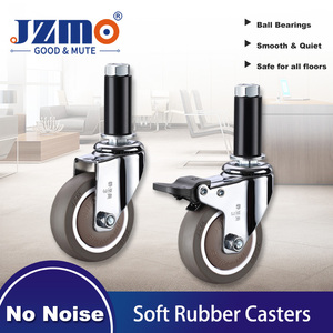 Universal <span class=keywords><strong>Heavy</strong></span> <span class=keywords><strong>Duty</strong></span> Stahl bewegliche Riemens ch eiben Square Expansion Caster Kunststoff Krankenhaus Radständer für 2 \ "-4 \" Badezimmer Wohnzimmer - Product Image 1