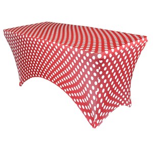 Mantel ajustado de 6 pies, decoraciones para eventos de boda, Patio, cubierta de mesa elástica de tela elástica para mesa plegable de 6 pies - Product Image 6