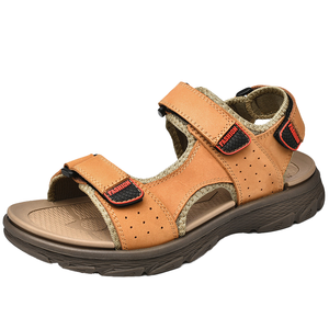 Sandales de plage printemps/été en cuir microfibre grande taille 38-46, antidérapantes, respirantes, légères et résistantes à l'usure - Product Image 1