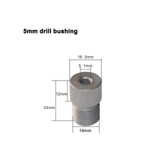 Drill Bushing Hss Eccentric Sleeve Stop Collar for Woodworking Dowel Jig <b>Power</b> <b>Tool</b> Accessories 5, 6,8, 10 Drill Sleeve 5, 6,8, - Product Image 1