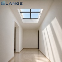 LANGE Fenêtre de toit plate moderne en aluminium, double vitrage, insonorisée et étanche pour loft et villa