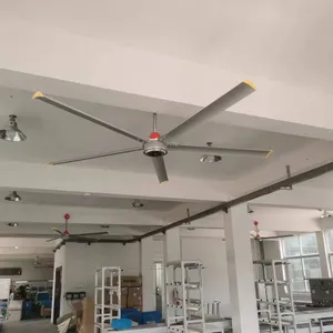 24ft büyük boy veya 16 ft hvls fan endüstriyel tavan fanı fabrika depo için çatı üstü soğutma ve havalandırma