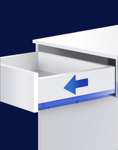 Autoidraulico telescopico Push-to-Open cassetto scorrevole 2 volte armadio da cucina ferramenta per mobili - Product Image 6