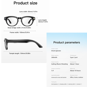 Thông Minh Kính với máy ảnh <span class=keywords><strong>LED</strong></span> ánh sáng âm lượng âm nhạc điều khiển câu trả lời treo lên cuộc gọi <span class=keywords><strong>Pedometer</strong></span> calo tập thể dục Tracker - Product Image 4