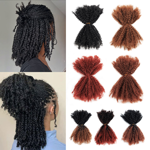 Mèches de cheveux synthétiques de qualité supérieure 4A 4B 4C, 20 pouces, matière douce, 50g, légères, sans nœuds, pour tresses et dreadlocks - Product Image 3