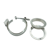 Kits de pinces à bande en V standard automatique avec système de mesure en pouces à brides pour système d'échappement de silencieux de voiture