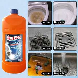 Desatascador de Tuberías Blue Zoo, Gel de 1000 ml, Limpiador de Drenajes de Acción Rápida - Product Image 6