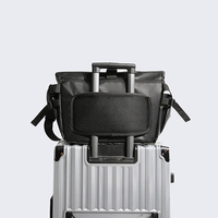 Sac bandoulière pour ordinateur portable Fuliya personnalisé avec compartiment extensible, imperméable, grande capacité, pour les voyages et le travail