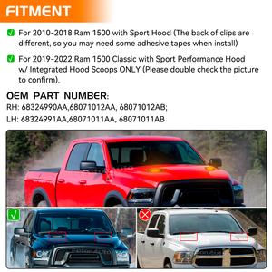 Para Dodge Ram 1500 Classic, Luces Intermitentes LED Ámbar Dinámicas Blancas DRL, Nuevas Luces Indicadoras de Señalización LED para el Marco de Ventilación del Capó - Product Image 5