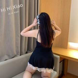 大码性感内衣制造商女式情趣火辣大码女仆制服套装 - Product Image 3