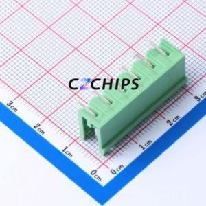 DB2ER-5.0-6P-GN Plug-in Terminal Block P=5mm Connector Board-to-Board / Socket - Open 1x6P 5mm Green - Product Image 2