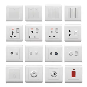 Best price wall electrical power AC double 13A sockets wholesale