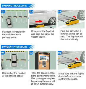 ตัวล็อคป้องกันที่จอดรถระบบอัจฉริยะสำหรับจอดรถแบบชั่วคราว - Product Image 6