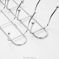 Crochets muraux pour suspendre, 5 crochets, acier au carbone argenté, pour le bureau, nouvelle arrivée
